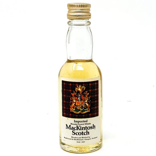 MacKintosh Scotch Blended Scotch Whisky, Miniature, 5cl, 40% ABV MacKintosh Scotch Blended Scotch Whisky, Miniature, 5cl, 40% ABV