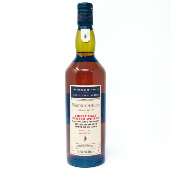 Mannochmore 1998 Manager's Choice Single Malt Scotch Whisky, 70cl, 59.1% ABV Mannochmore 1998 Manager's Choice Single Malt Scotch Whisky, 70cl, 59.1% ABV