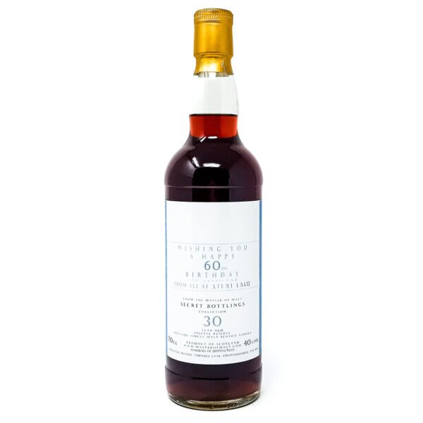 Master of Malt 30 Year Old Secret Bottlings Single Malt Scotch Whisky, 70cl, 40% ABV Master of Malt 30 Year Old Secret Bottlings Single Malt Scotch Whisky, 70cl, 40% ABV