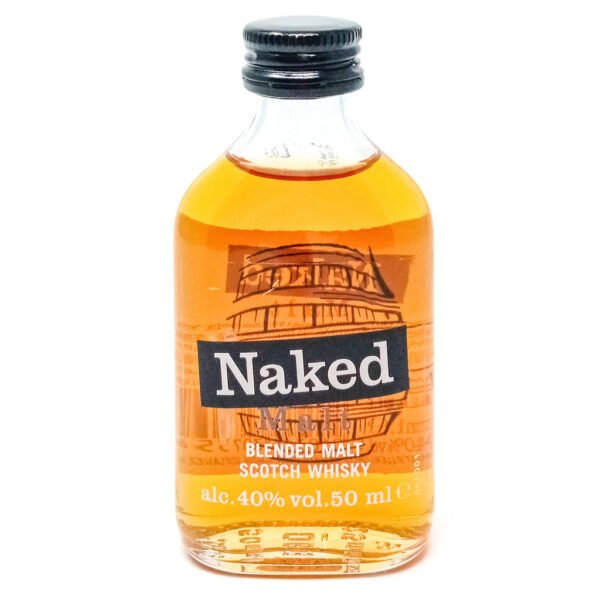 Naked Malt Blended Malt Scotch Whisky, Miniature, 5cl, 40% ABV