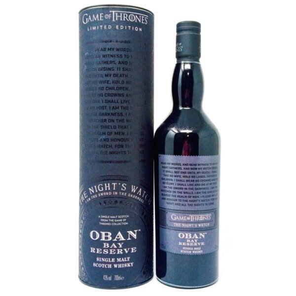 Oban Bay Reserve 'The Nights Watch' Game of Thrones Single Malt Scotch Whisky, 70cl, 43% ABV