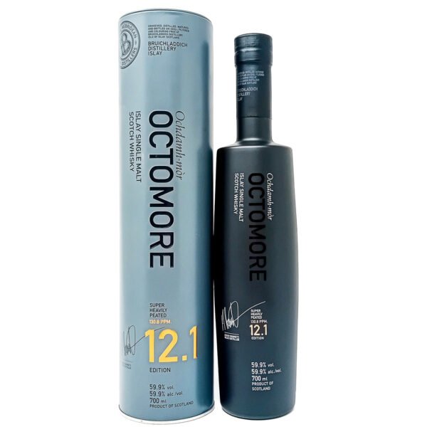 Octomore 12.1 Heavily Peated Single Malt Scotch Whisky, 70cl, 59.9% ABV Octomore 12.1 Heavily Peated Single Malt Scotch Whisky, 70cl, 59.9% ABV