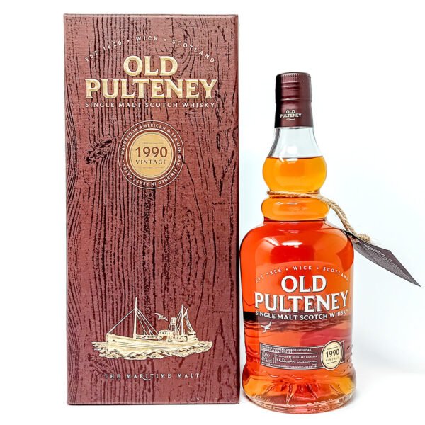 Old Pulteney 1990 Vintage 26 Year Old Peated Cask Finish Single Malt Scotch Whisky, 70cl, 46% ABV