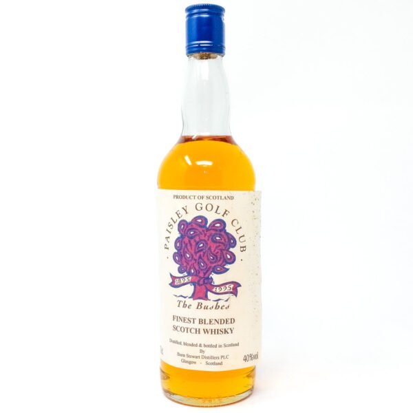 Paisley Golf Club The Bushes Centenary Blended Scotch Whisky, 70cl, 40% ABV Paisley Golf Club The Bushes Centenary Blended Scotch Whisky, 70cl, 40% ABV