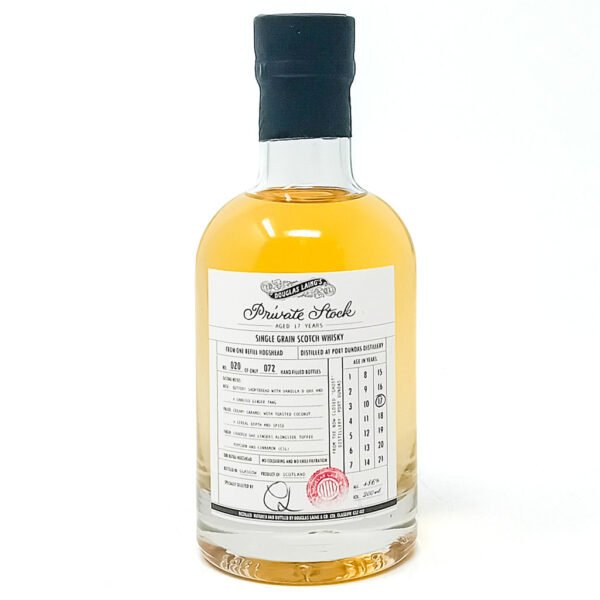 Port Dundas 17 Year Old Douglas Laing Private Stock Single Grain Scotch Whisky, Half Bottle, 20cl, 48.6% ABV