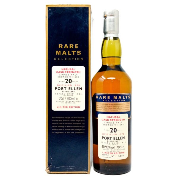 Port Ellen 1978 20 Year Old Rare Malts Selection Single Malt Scotch Whisky, 70cl, 60.90% ABV Port Ellen 1978 20 Year Old Rare Malts Selection Single Malt Scotch Whisky, 70cl, 60.90% ABV