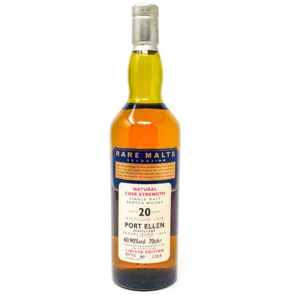 Port Ellen 1978 20 Year Old Rare Malts Selection Single Malt Scotch Whisky, 70cl, 60.90% ABV Port Ellen 1978 20 Year Old Rare Malts Selection Single Malt Scotch Whisky, 70cl, 60.90% ABV
