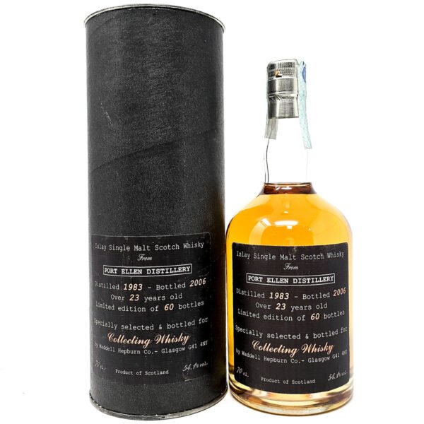 Port Ellen 1983 23 Year Old Waddell Hepburn Collecting Whisky Single Malt Scotch Whisky , 70cl, 54.1% ABV Port Ellen 1983 23 Year Old Waddell Hepburn Collecting Whisky Single Malt Scotch Whisky , 70cl, 54.1% ABV