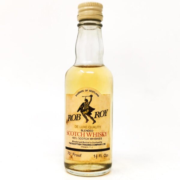 Rob Roy De Luxe Blended Scotch Whisky, Miniature, 1 2/3 fl. ozs., 70° Proof