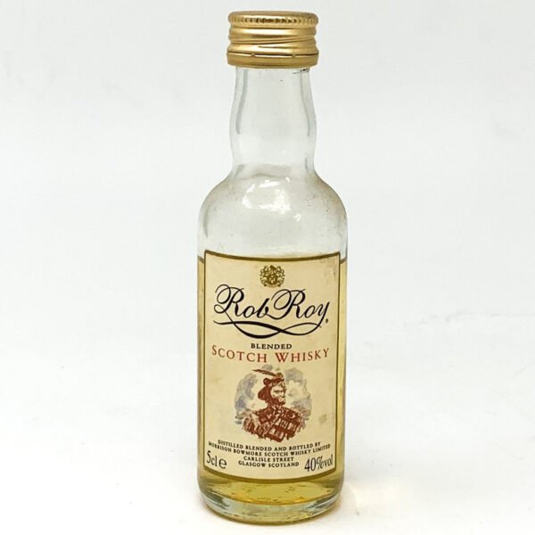 Rob Roy De Luxe Blended Scotch Whisky, Miniature, 5cl, 40% ABV Rob Roy De Luxe Blended Scotch Whisky, Miniature, 5cl, 40% ABV