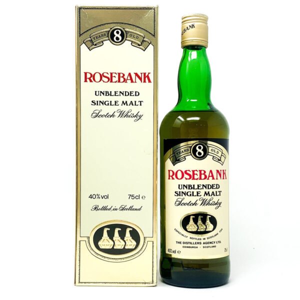 Rosebank 8 Year Old 1980's Bottling Single Malt Scotch Whisky, 75cl, 40% ABV Rosebank 8 Year Old 1980's Bottling Single Malt Scotch Whisky, 75cl, 40% ABV