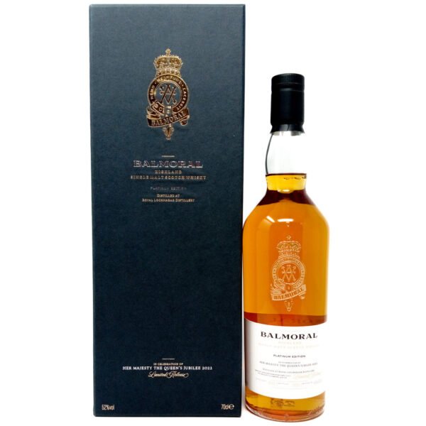 Royal Lochnagar 2000 Balmoral Platinum Edition Jubilee 2022 Single Malt Scotch Whisky, 70cl, 52% ABV Royal Lochnagar 2000 Balmoral Platinum Edition Jubilee 2022 Single Malt Scotch Whisky, 70cl, 52% ABV
