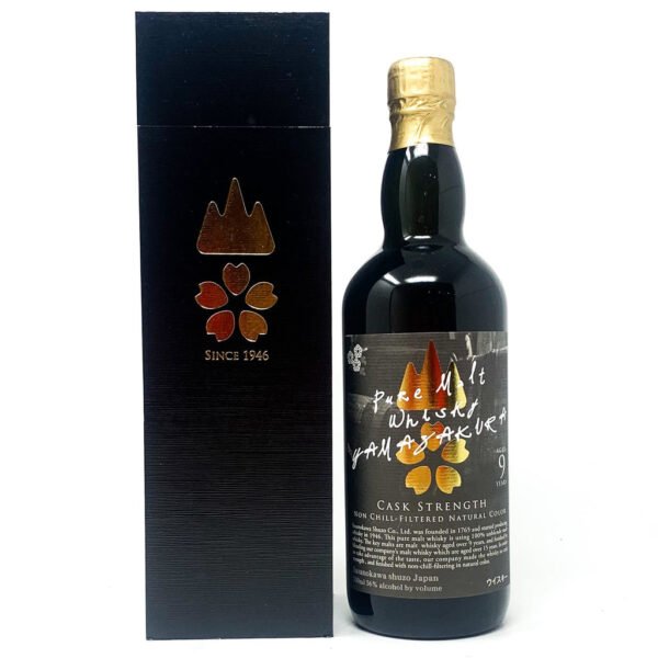 Sasanokawa Shuzo Co, Yamazakura 9 Year Old Cask Strength Japanese Whisky, 70cl, 56% ABV Sasanokawa Shuzo Co, Yamazakura 9 Year Old Cask Strength Japanese Whisky, 70cl, 56% ABV