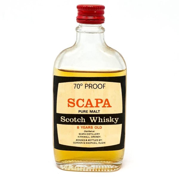 Scapa 8 Year Old Pure Malt Scotch Whisky, Miniature, 5cl, 70° Proof Scapa 8 Year Old Pure Malt Scotch Whisky, Miniature, 5cl, 70° Proof