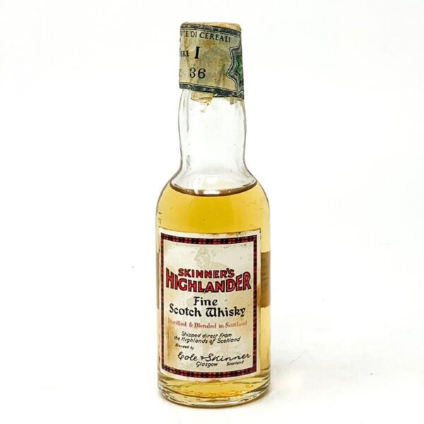 Skinner's Highlander Fine Scotch Whisky, Miniature, 5cl, 40% ABV Skinner's Highlander Fine Scotch Whisky, Miniature, 5cl, 40% ABV