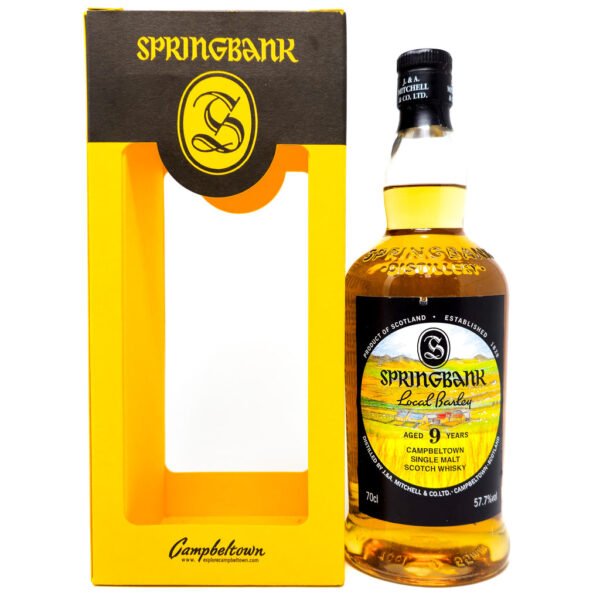 Springbank 2009 9 Year Old Local Barley Single Malt Scotch Whisky, 70cl, 57.7% ABV Springbank 2009 9 Year Old Local Barley Single Malt Scotch Whisky, 70cl, 57.7% ABV