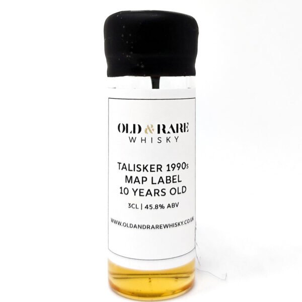 Talisker 10 Year Old "Map Label" Single Malt Scotch Whisky 3cl Sample, 45.8% ABV Talisker 10 Year Old "Map Label" Single Malt Scotch Whisky 3cl Sample, 45.8% ABV