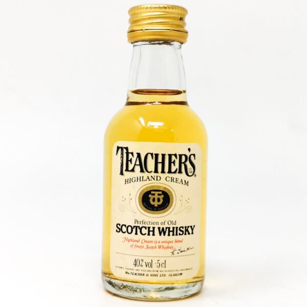 Teacher's Highland Cream Scotch Whisky, Miniature, 5cl, 40% ABV Teacher's Highland Cream Scotch Whisky, Miniature, 5cl, 40% ABV