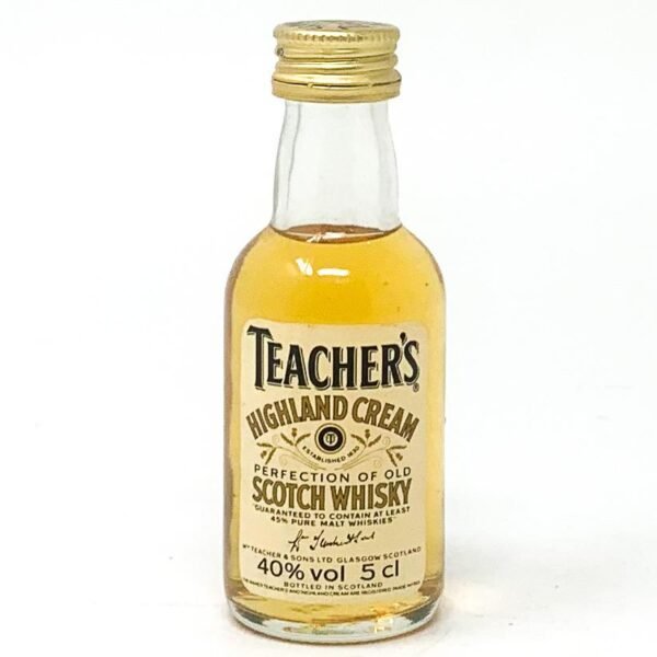 Teacher's Highland Cream Scotch Whisky, Miniature, 5cl, 40% ABV Teacher's Highland Cream Scotch Whisky, Miniature, 5cl, 40% ABV