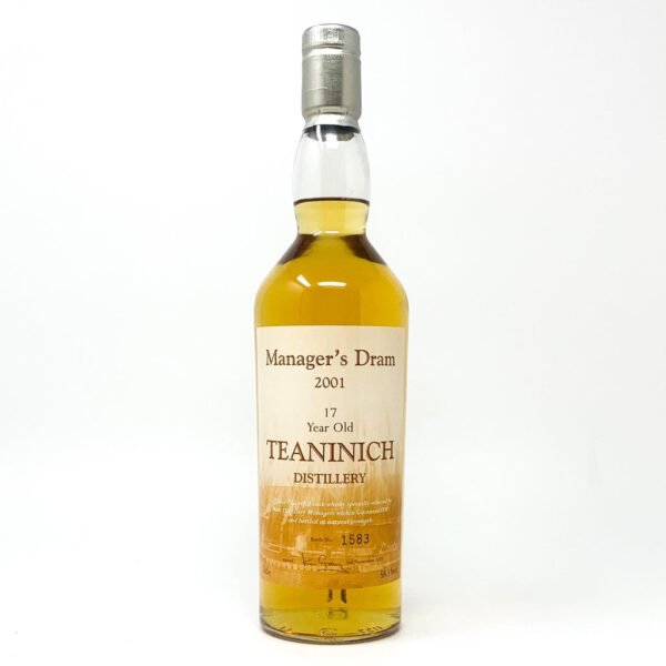 Teaninich 17 Year Old The Manager's Dram Single Malt Scotch Whisky, 70cl, 58.3% ABV Teaninich 17 Year Old The Manager's Dram Single Malt Scotch Whisky, 70cl, 58.3% ABV