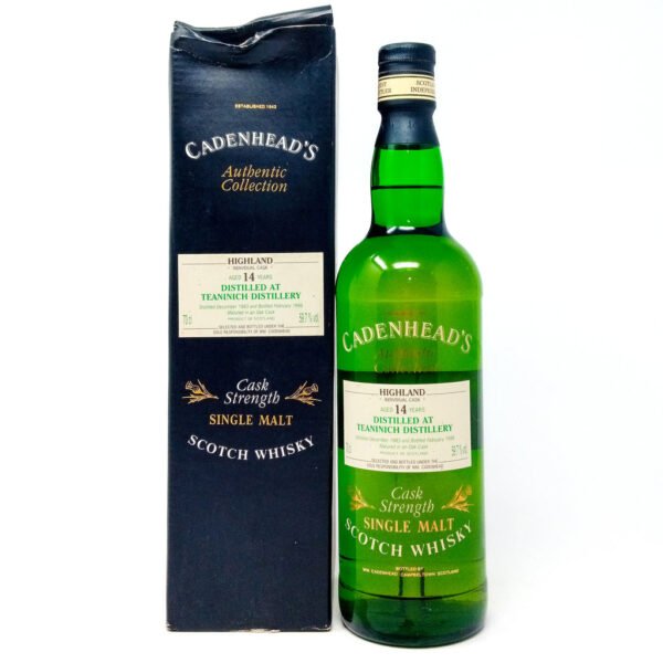 Teaninich 1983 14 Year Old Cadenhead's Authentic Collection Single Malt Scotch Whisky, 70cl, 59.7% ABV