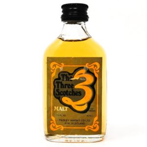 The Three Scotches Single Malt Whisky, Miniature, 1 2/3 fl. ozs., 43% ABV The Three Scotches Single Malt Whisky, Miniature, 1 2/3 fl. ozs., 43% ABV