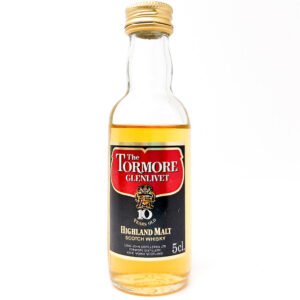 Tormore-Glenlivet 10 Year Old Single Malt Scotch Whisky, Miniature, 5cl, 40% ABV Tormore-Glenlivet 10 Year Old Single Malt Scotch Whisky, Miniature, 5cl, 40% ABV