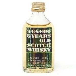 Tuxedo 5 Year Old Scotch Whisky, Miniature, 4.7cl, 43% ABV Tuxedo 5 Year Old Scotch Whisky, Miniature, 4.7cl, 43% ABV