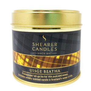 Uisge Beatha Highland Whisky Tin Candle Uisge Beatha Highland Whisky Tin Candle
