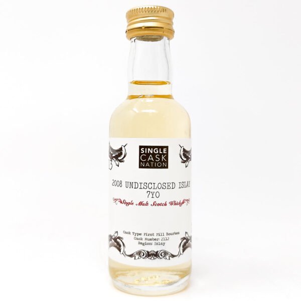 Undisclosed Islay 2008 7 Year Old Single Cask Nation #2112 Malt Scotch Whisky, Miniature, 5cl, 56.3% ABV Undisclosed Islay 2008 7 Year Old Single Cask Nation #2112 Malt Scotch Whisky, Miniature, 5cl, 56.3% ABV