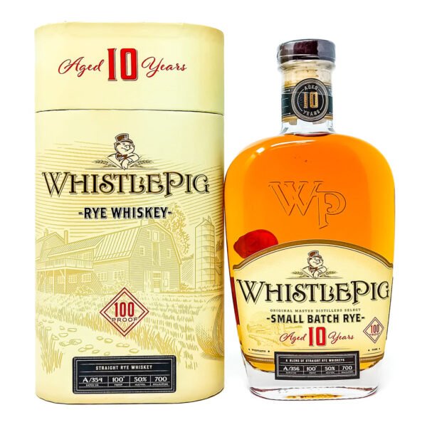Whistlepig 10 Year Old Small Batch Rye 100 Proof Straight Rye Whiskey, 70cl, 50% ABV Whistlepig 10 Year Old Small Batch Rye 100 Proof Straight Rye Whiskey, 70cl, 50% ABV
