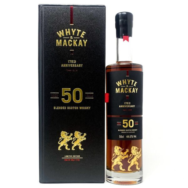 Whyte & Mackay 50 Year Old 175th Anniversary Bottling Blended Scotch Whisky, 50cl, 44.6% ABV