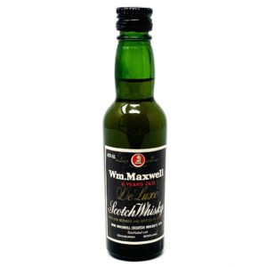 Wm. Maxwell 8 Year Old De Luxe Scotch Whisky, Miniature, 5cl, 43% ABV