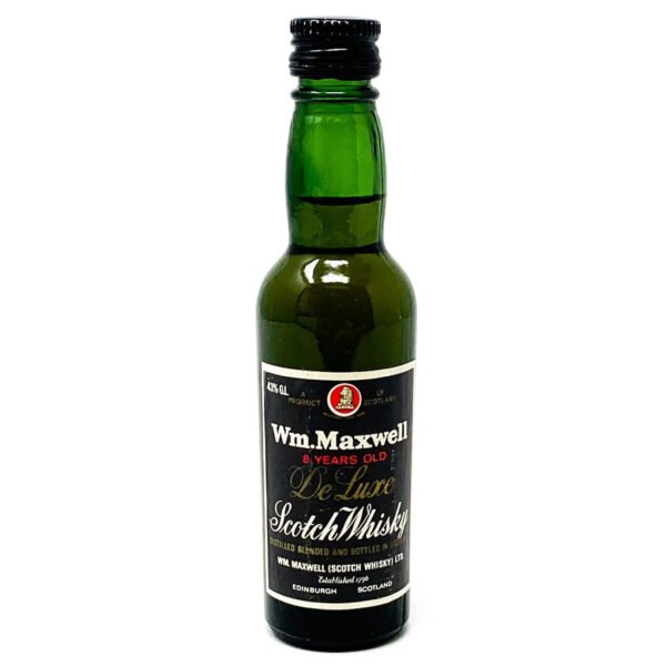 Wm. Maxwell 8 Year Old De Luxe Scotch Whisky, Miniature, 5cl, 43% ABV