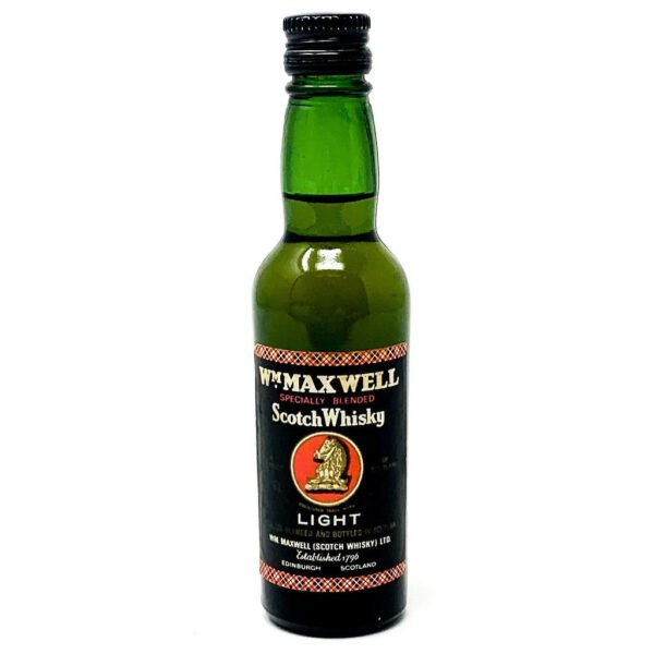 Wm. Maxwell Light Scotch Whisky, Miniature, 5cl, 43% ABV Wm. Maxwell Light Scotch Whisky, Miniature, 5cl, 43% ABV