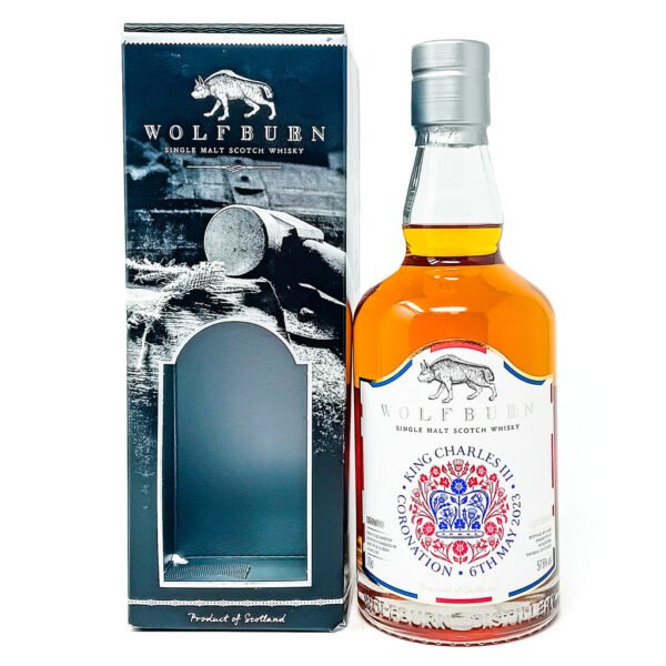 Wolfburn King Charles III Coronation Single Malt Scotch Whisky, 70cl, 57.8% ABV Wolfburn King Charles III Coronation Single Malt Scotch Whisky, 70cl, 57.8% ABV
